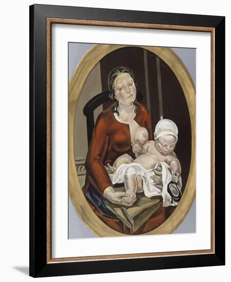 Maternité (Ovale II), la mère et l'enfant-Maria Blanchard-Framed Giclee Print