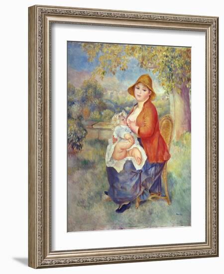 Maternity, 1885-Pierre-Auguste Renoir-Framed Giclee Print