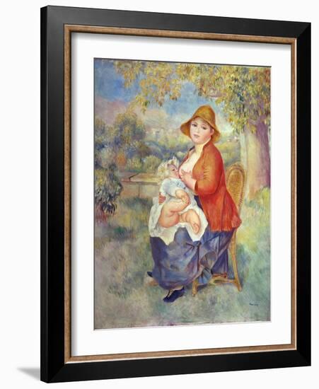 Maternity, 1885-Pierre-Auguste Renoir-Framed Giclee Print