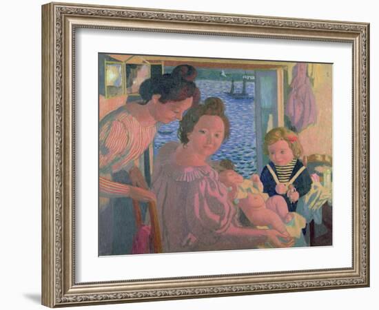 Maternity at Pouldu, Evening, C. 1899-Maurice Denis-Framed Giclee Print