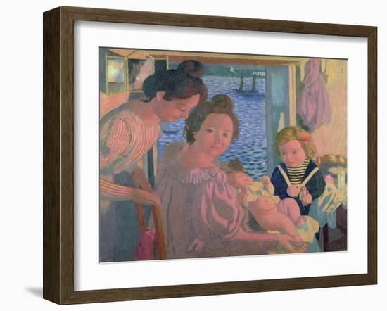 Maternity at Pouldu, Evening, C. 1899-Maurice Denis-Framed Giclee Print