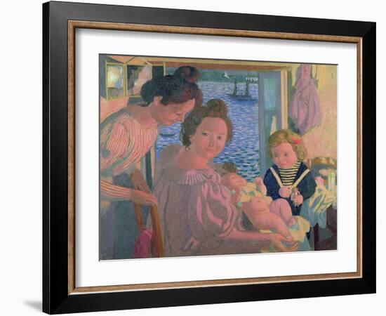 Maternity at Pouldu, Evening, C. 1899-Maurice Denis-Framed Giclee Print