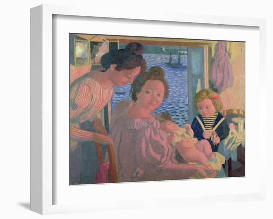 Maternity at Pouldu, Evening, C. 1899-Maurice Denis-Framed Giclee Print