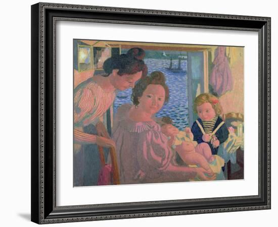 Maternity at Pouldu, Evening, C. 1899-Maurice Denis-Framed Giclee Print