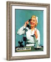 "Maternity Ward," December 14, 1940-John Hyde Phillips-Framed Giclee Print