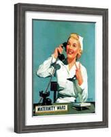 "Maternity Ward," December 14, 1940-John Hyde Phillips-Framed Giclee Print