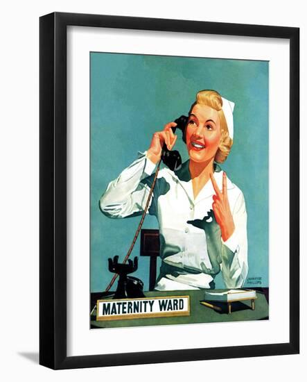 "Maternity Ward," December 14, 1940-John Hyde Phillips-Framed Giclee Print