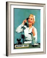 "Maternity Ward," December 14, 1940-John Hyde Phillips-Framed Giclee Print