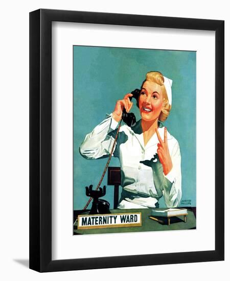 "Maternity Ward," December 14, 1940-John Hyde Phillips-Framed Giclee Print