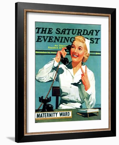 "Maternity Ward," Saturday Evening Post Cover, December 14, 1940-John Hyde Phillips-Framed Giclee Print