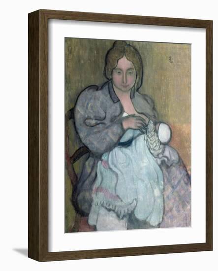 Maternity with a White Dress (Jean-Paul) C. 1895-Maurice Denis-Framed Giclee Print