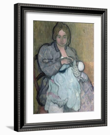 Maternity with a White Dress (Jean-Paul) C. 1895-Maurice Denis-Framed Giclee Print