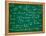 Math Formulas on School Blackboard Education-PicsFive-Framed Stretched Canvas