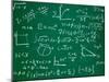 Math Formulas on School Blackboard Education-PicsFive-Mounted Art Print