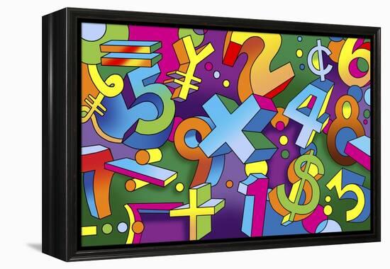 Math Mural-Howie Green-Framed Premier Image Canvas