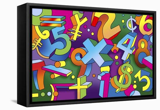 Math Mural-Howie Green-Framed Premier Image Canvas