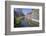 Mathematical Bridge, Connecting Two Parts of Queens College, with Punters on the River Beneath-Charlie Harding-Framed Photographic Print