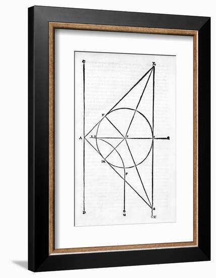 Mathematical Diagram by Niccolo Tartaglia-Middle Temple Library-Framed Photographic Print