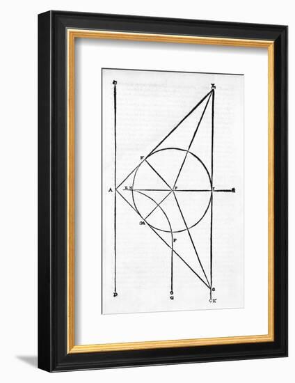 Mathematical Diagram by Niccolo Tartaglia-Middle Temple Library-Framed Photographic Print