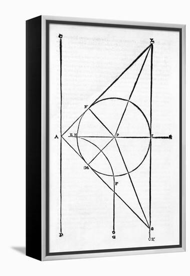 Mathematical Diagram by Niccolo Tartaglia-Middle Temple Library-Framed Premier Image Canvas