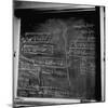 Mathematical Equations on Blackboard in Study Belonging to Albert Einstein-Ralph Morse-Mounted Photographic Print