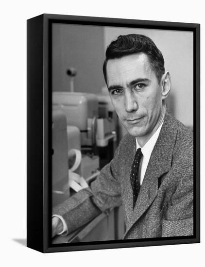 Mathematician and Computer Scientist Claude Shannon-Alfred Eisenstaedt-Framed Premier Image Canvas