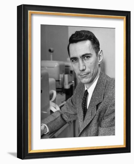 Mathematician and Computer Scientist Claude Shannon-Alfred Eisenstaedt-Framed Photographic Print