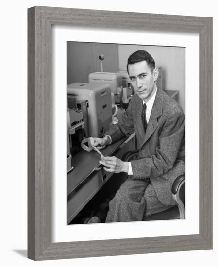 Mathematician and Computer Scientist Claude Shannon-Alfred Eisenstaedt-Framed Photographic Print