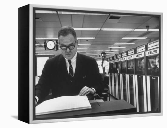 Mathematician John M. Tukey-Alfred Eisenstaedt-Framed Premier Image Canvas