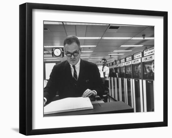 Mathematician John M. Tukey-Alfred Eisenstaedt-Framed Photographic Print