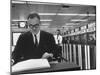 Mathematician John M. Tukey-Alfred Eisenstaedt-Mounted Photographic Print