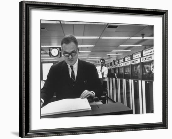 Mathematician John M. Tukey-Alfred Eisenstaedt-Framed Photographic Print