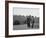 Mathematicians Albert Einstein and Kurt Godel Taking a Walk-Leonard Mccombe-Framed Premium Photographic Print