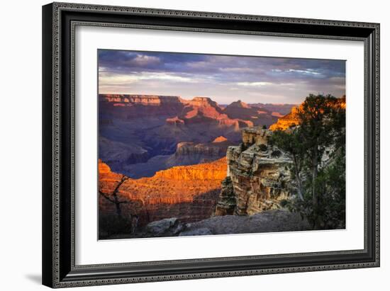 Mather Point Sunset I-Alan Hausenflock-Framed Photographic Print