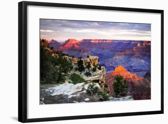 Mather Point Sunset III-Alan Hausenflock-Framed Photographic Print