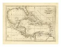 Chart of the West Indies, c.1795-Mathew Carey-Framed Art Print