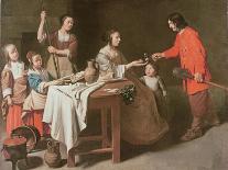 Peasants in a Tavern, 1640S-Mathieu Le Nain-Giclee Print