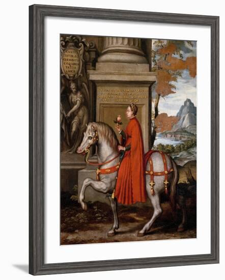 Mathild of Canossa on Horseback-Orazio Farinati-Framed Giclee Print