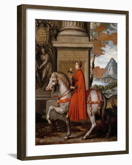 Mathild of Canossa on Horseback-Orazio Farinati-Framed Giclee Print