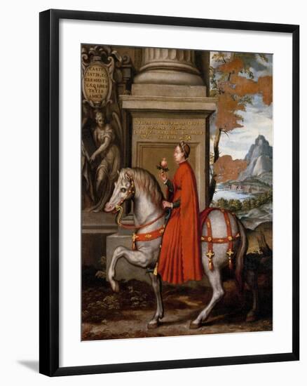 Mathild of Canossa on Horseback-Orazio Farinati-Framed Giclee Print