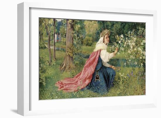 Matilda - Dante, Purgatorio, Canto 28, 1859-George Dunlop Leslie-Framed Giclee Print