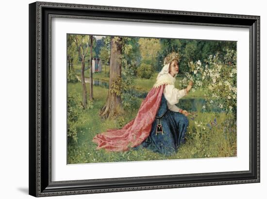 Matilda - Dante, Purgatorio, Canto 28, 1859-George Dunlop Leslie-Framed Giclee Print