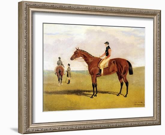 'Matilda' with Robinson, 1827-John Frederick Herring Jnr-Framed Giclee Print