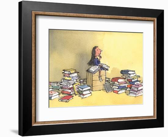 Matilda-Quentin Blake-Framed Art Print