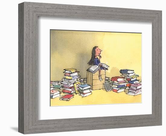 Matilda-Quentin Blake-Framed Art Print