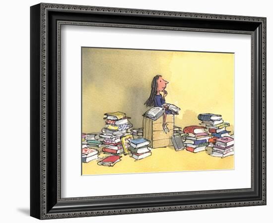 Matilda-Quentin Blake-Framed Art Print