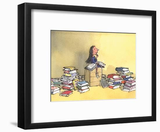 Matilda-Quentin Blake-Framed Art Print