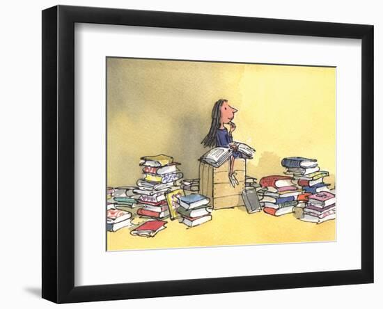 Matilda-Quentin Blake-Framed Art Print