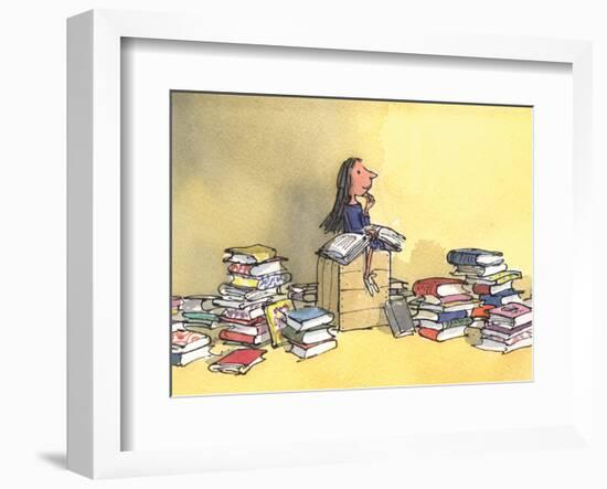 Matilda-Quentin Blake-Framed Art Print