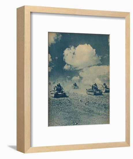 ''Matildas' Waltzing on the Desert Floor', 1942-Unknown-Framed Photographic Print